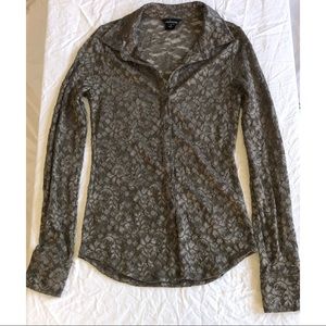 Grey . Lace material